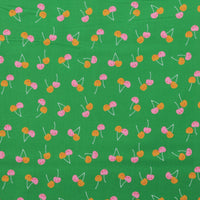 Ruby Star - Cotton - Trinketry - Cherry Friends - Deep Verdant