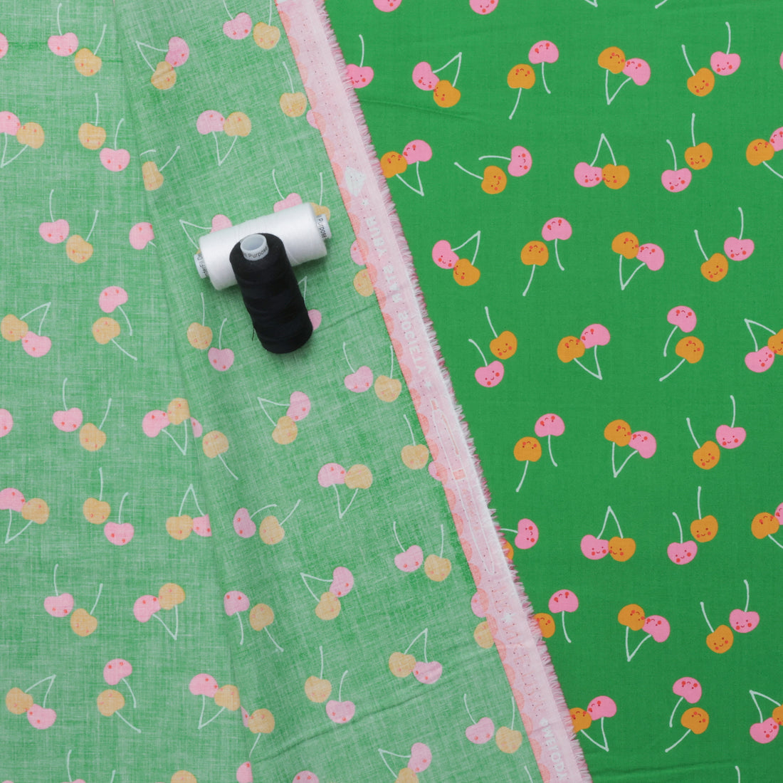 Ruby Star - Cotton - Trinketry - Cherry Friends - Deep Verdant