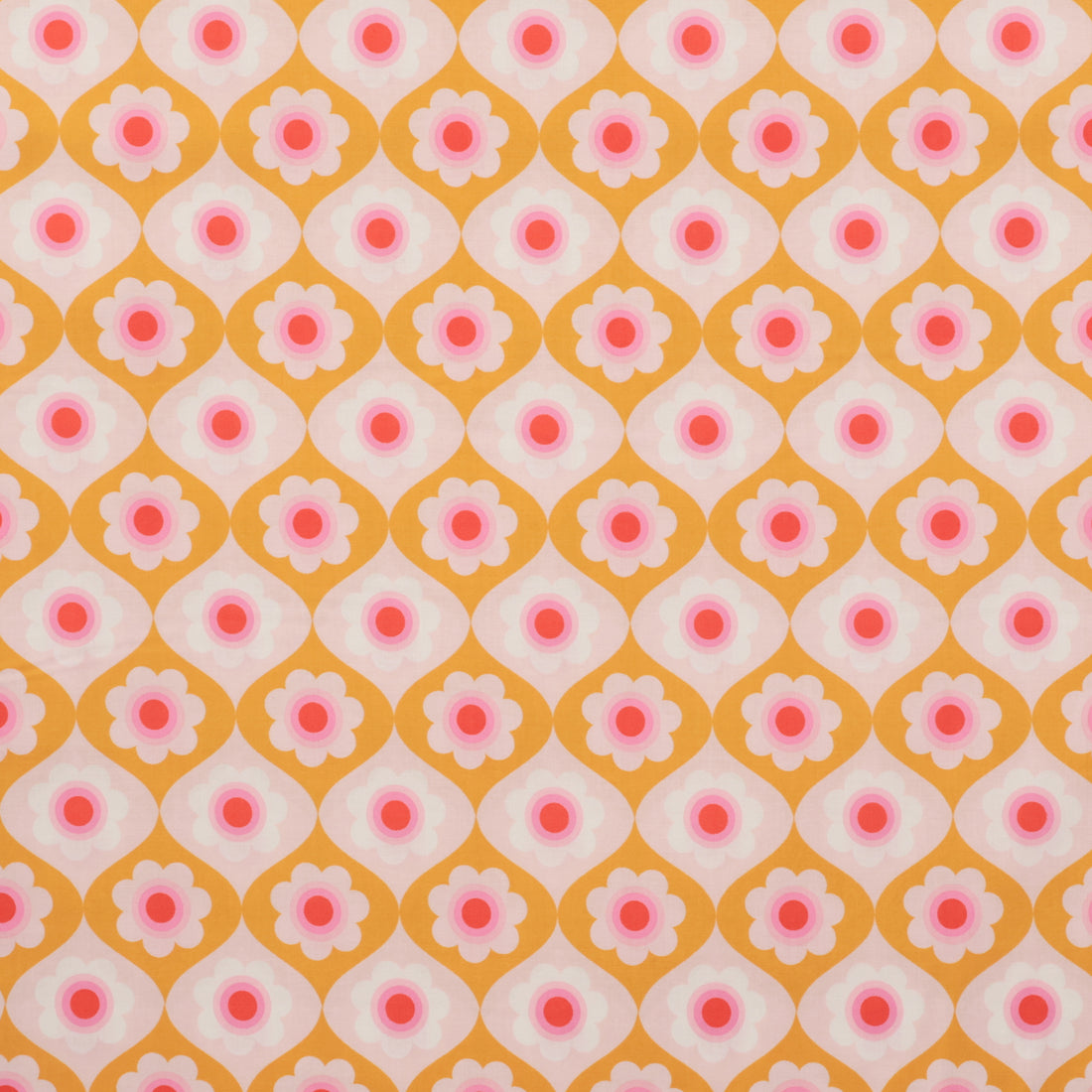 Ruby Star - Cotton - Trinketry - Floral - Goldenrod