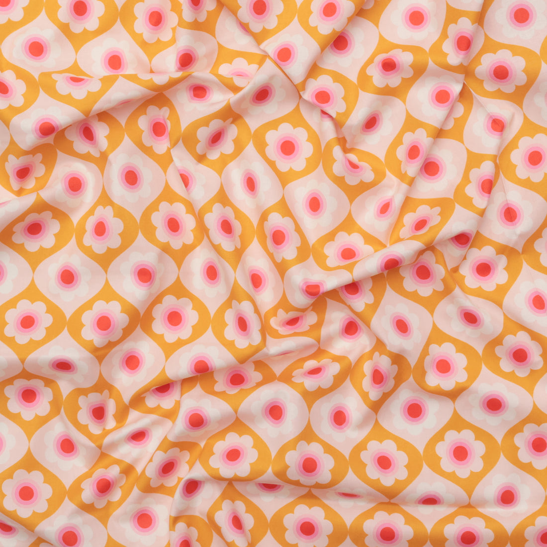 Ruby Star - Cotton - Trinketry - Floral - Goldenrod