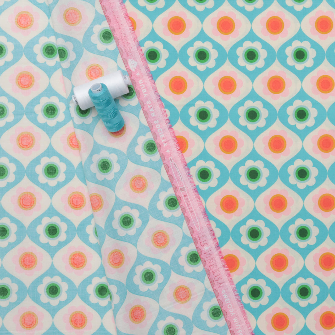 Ruby Star - Cotton - Trinketry - Floral - Turquoise