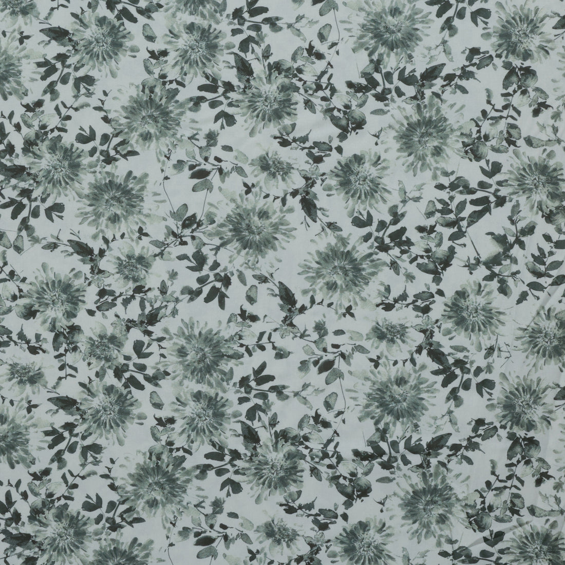 Figo - Rayon - Flourish - Large Floral - Green