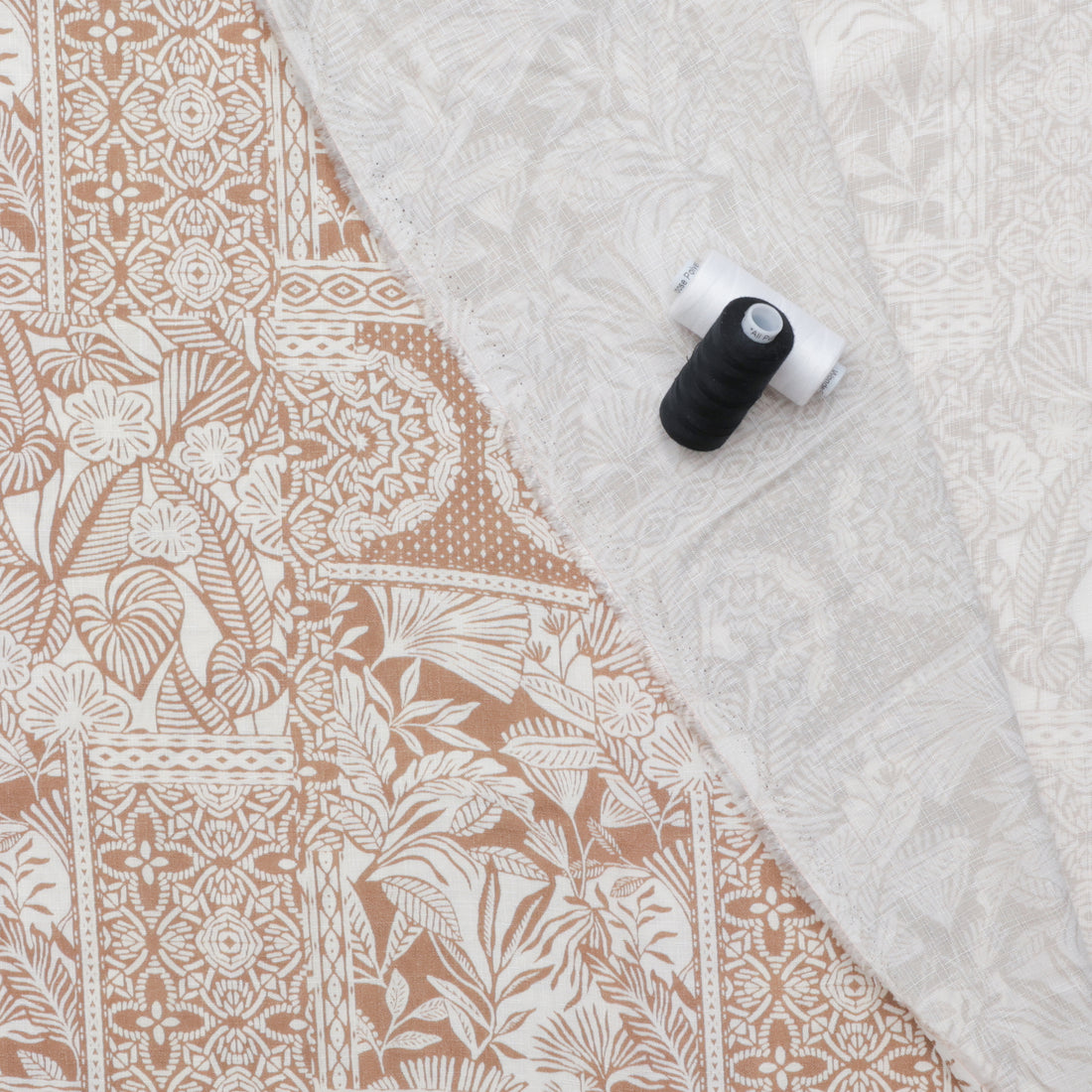 Rayon - Slub - Digital Print - Island Block - Assorted