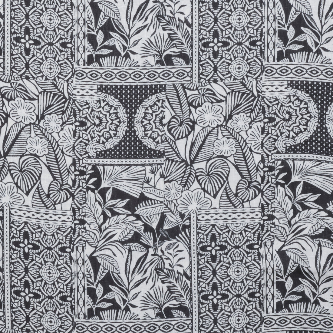 Rayon - Slub - Digital Print - Island Block - Assorted