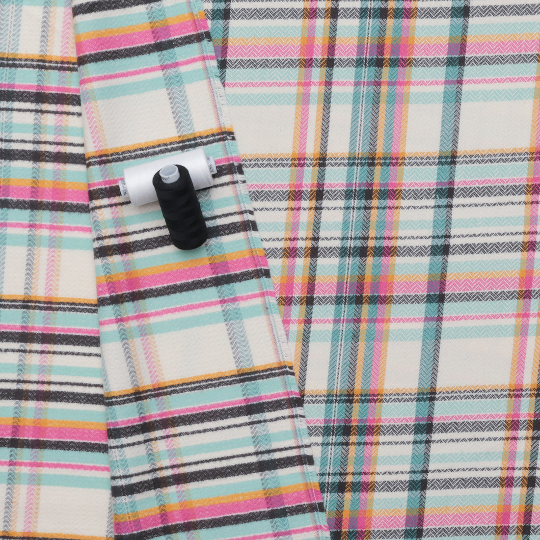 AGF - Flannel - Highlands - Sketch Plaid - Tealberry