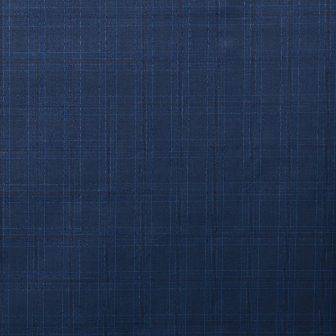 Wool Cashmere - Suiting - Plaid - Indigo Wine