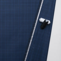 Wool Cashmere - Suiting - Plaid - Indigo Wine
