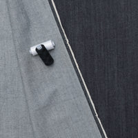 Cotton - Italian Denim - Medium Weight - Blue Black