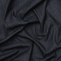 Cotton - Italian Denim - Medium Weight - Blue Black