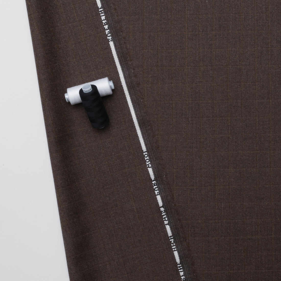 Wool - Suiting - Plaid - Chocolate