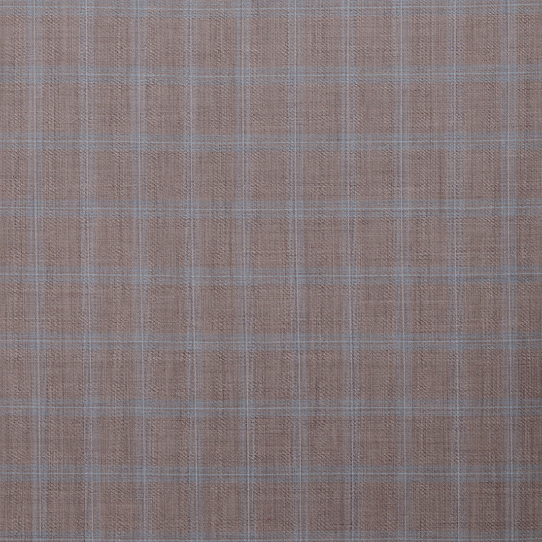 Wool - Suiting - Plaid - Taupe Blue