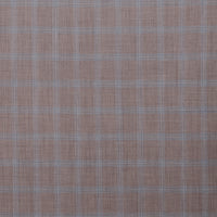 Wool - Suiting - Plaid - Taupe Blue