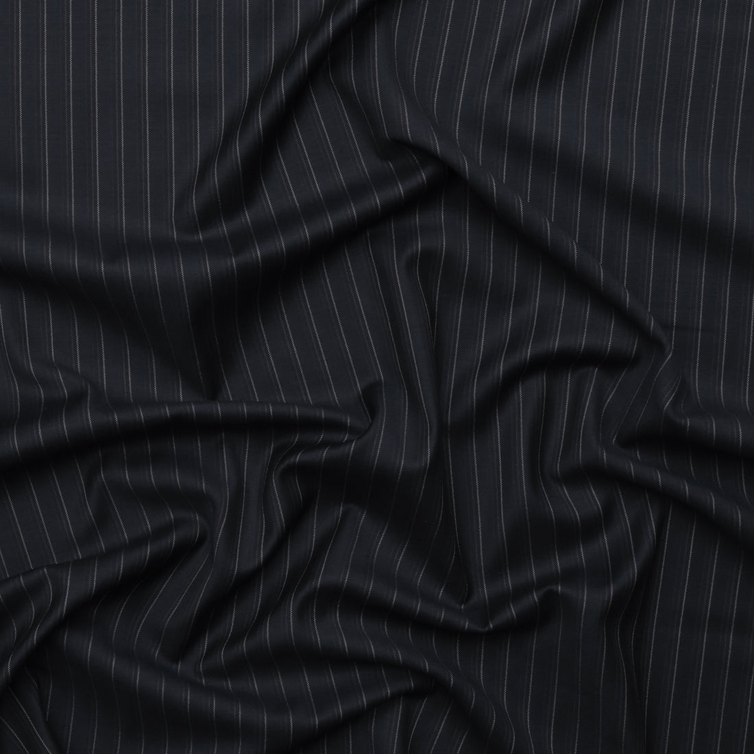 Wool - Suiting - Stripe - Black Brown