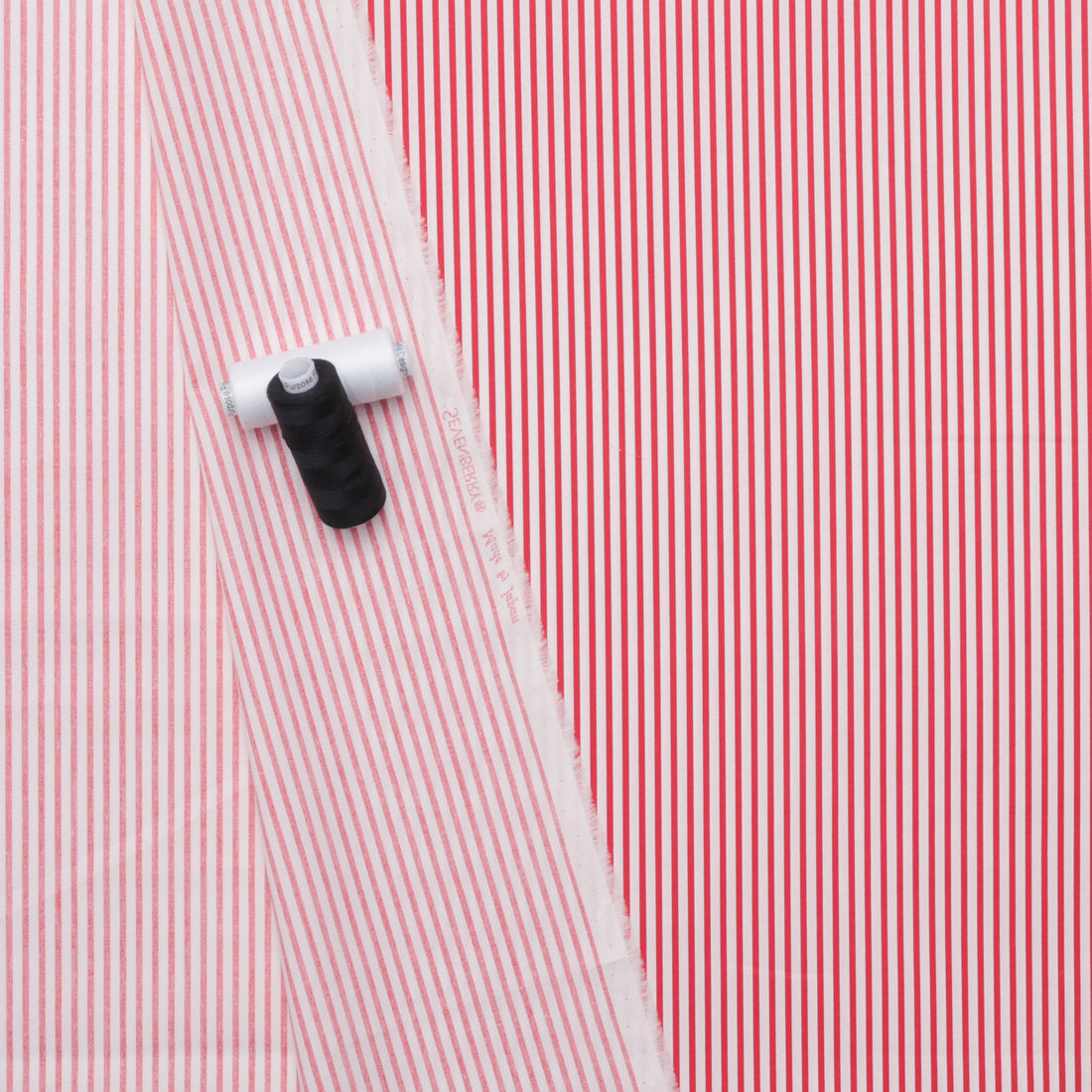 Sevenberry - Cotton - Petite Basics - Mini Stripe - Red