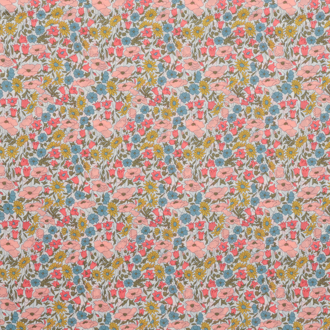 Liberty - Tana Lawn - Poppy & Daisy - Peach