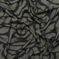 Stof - Viscose - Light and Lush Twill - Olive Black