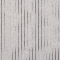Linen Blend - Melange Yarn-Dyed - Stripe - Oatmeal Black