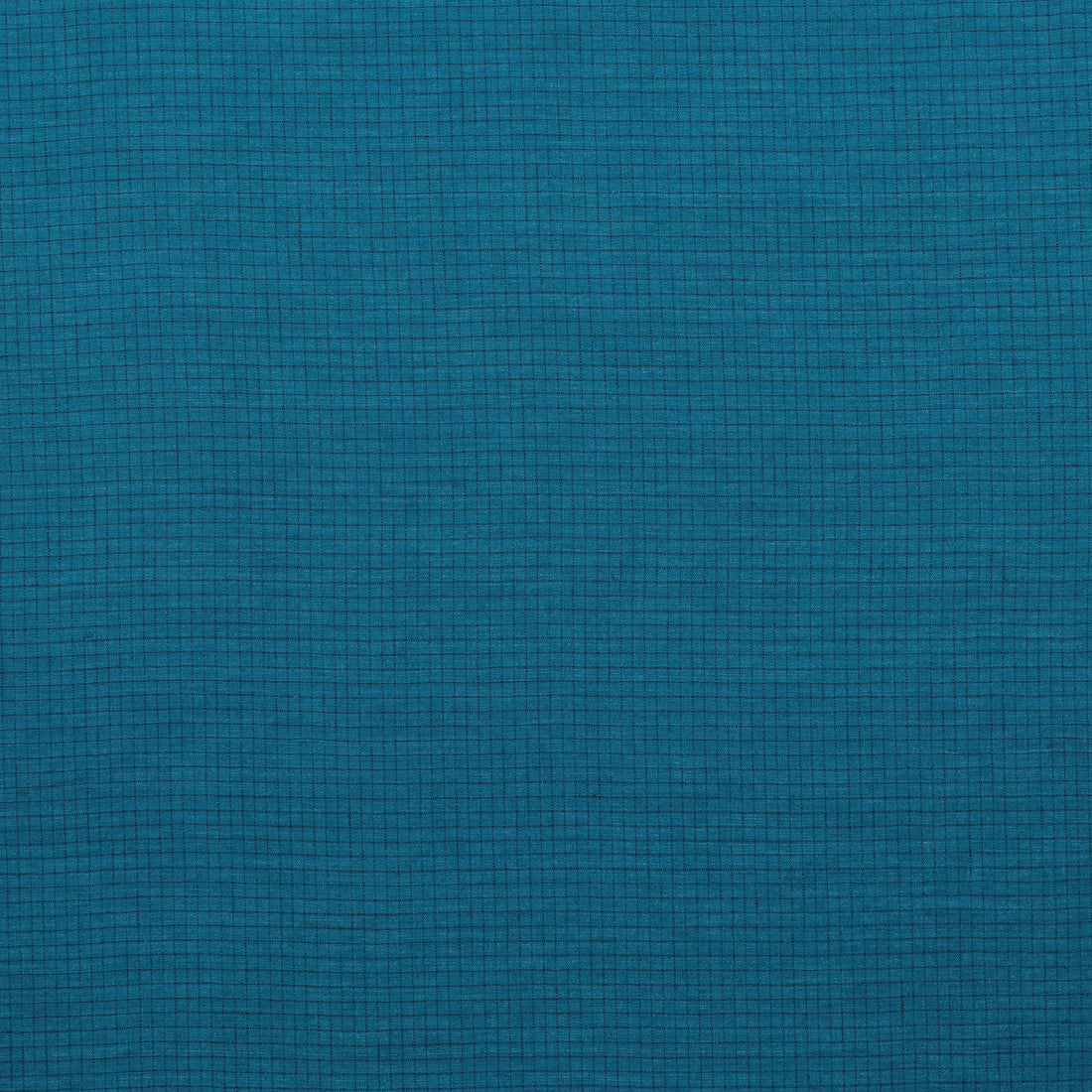Linen Blend - Utopia - Check - Ocean Navy