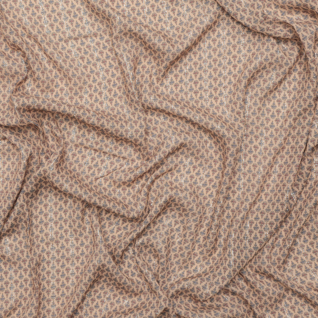 Rayon - Metallic Gauze - Caramel