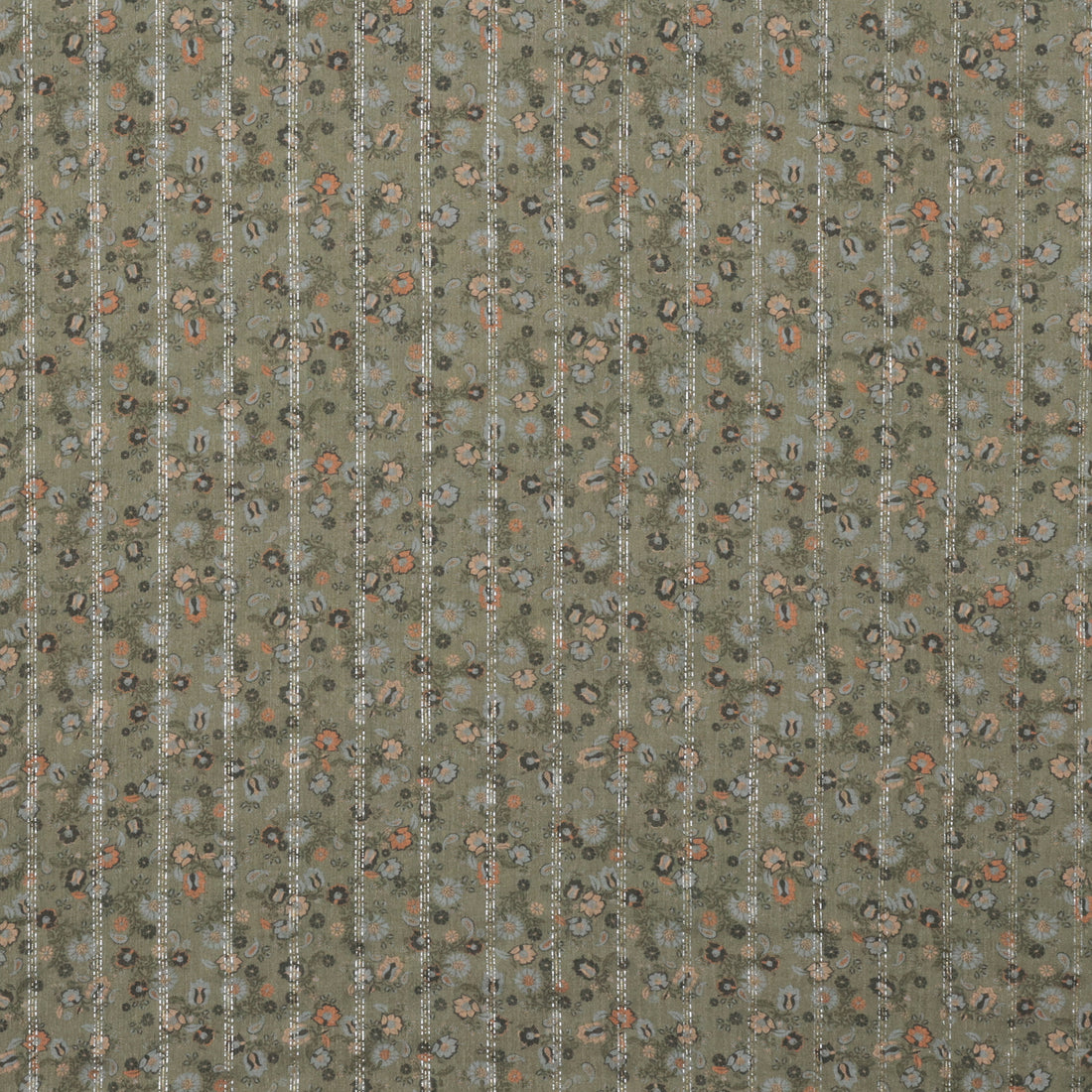 Rayon - Metallic Gauze - Olive