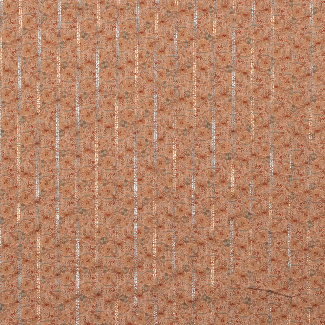 Rayon - Metallic Gauze - Ochre Rust