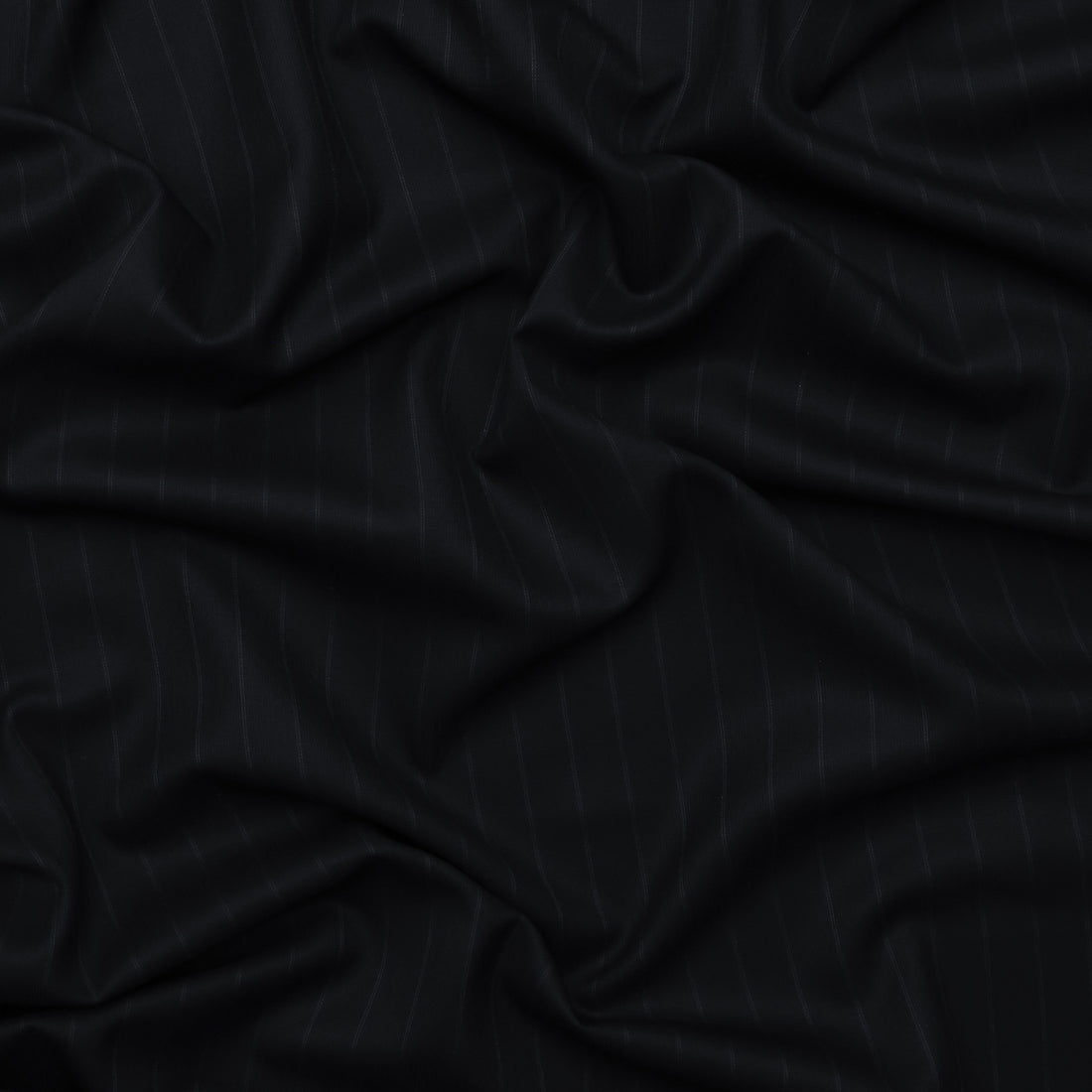 Wool Cashmere - Suiting - Stripe - Black Grey