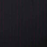 Wool Cashmere - Suiting - Stripe - Black Red