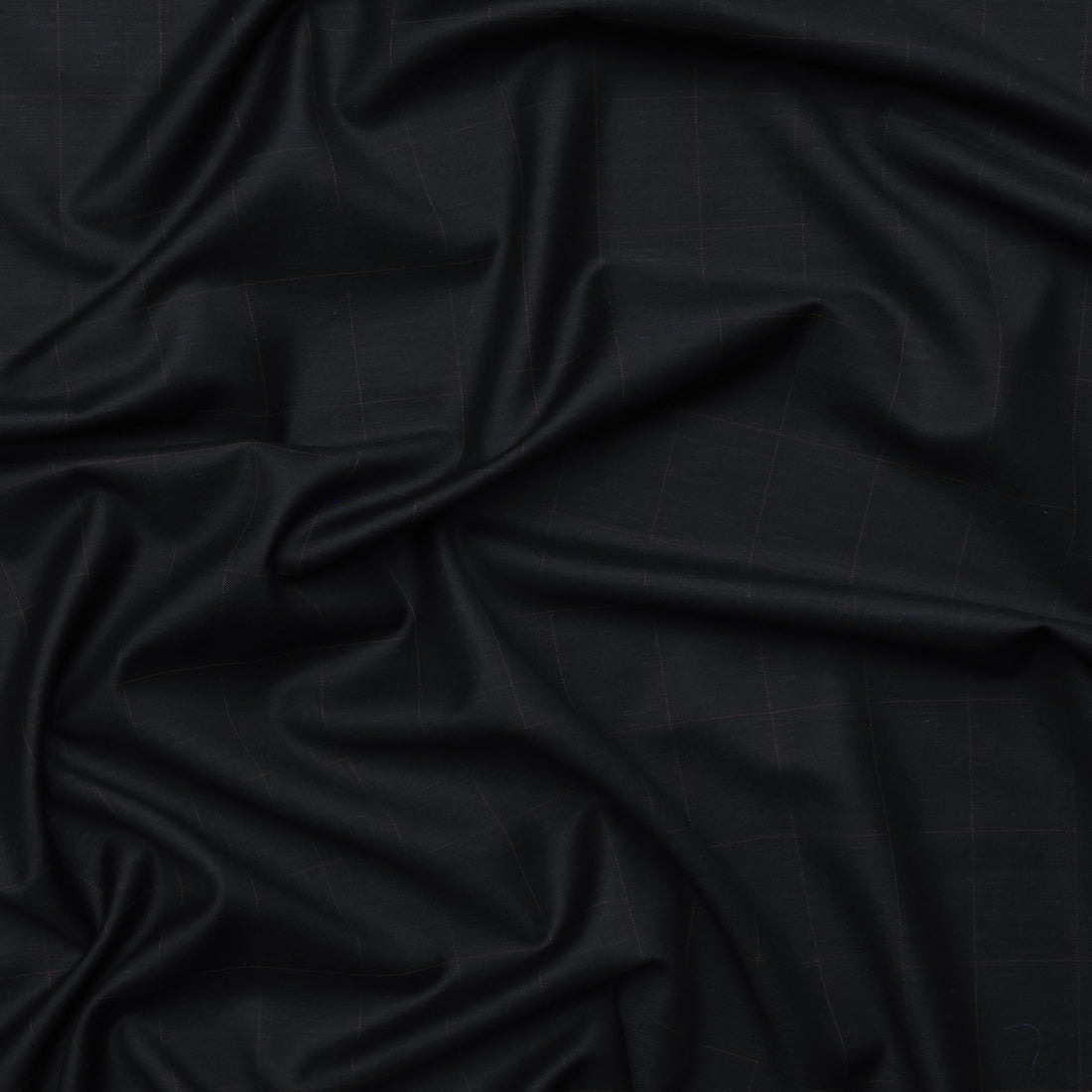 Wool Cashmere - Suiting - Plaid - Charcoal Brown