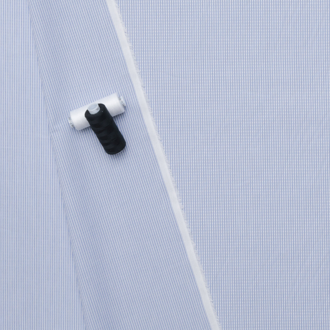 Cotton - Shirting Print - Sky Blue White
