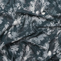 Cashmere Silk - Designer Print - Grey Charcoal