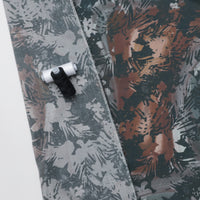 Cashmere Silk - Designer Print - Charcoal Brown