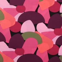 Viscose - Challis - Designer Print - Abstract Circles - Assorted