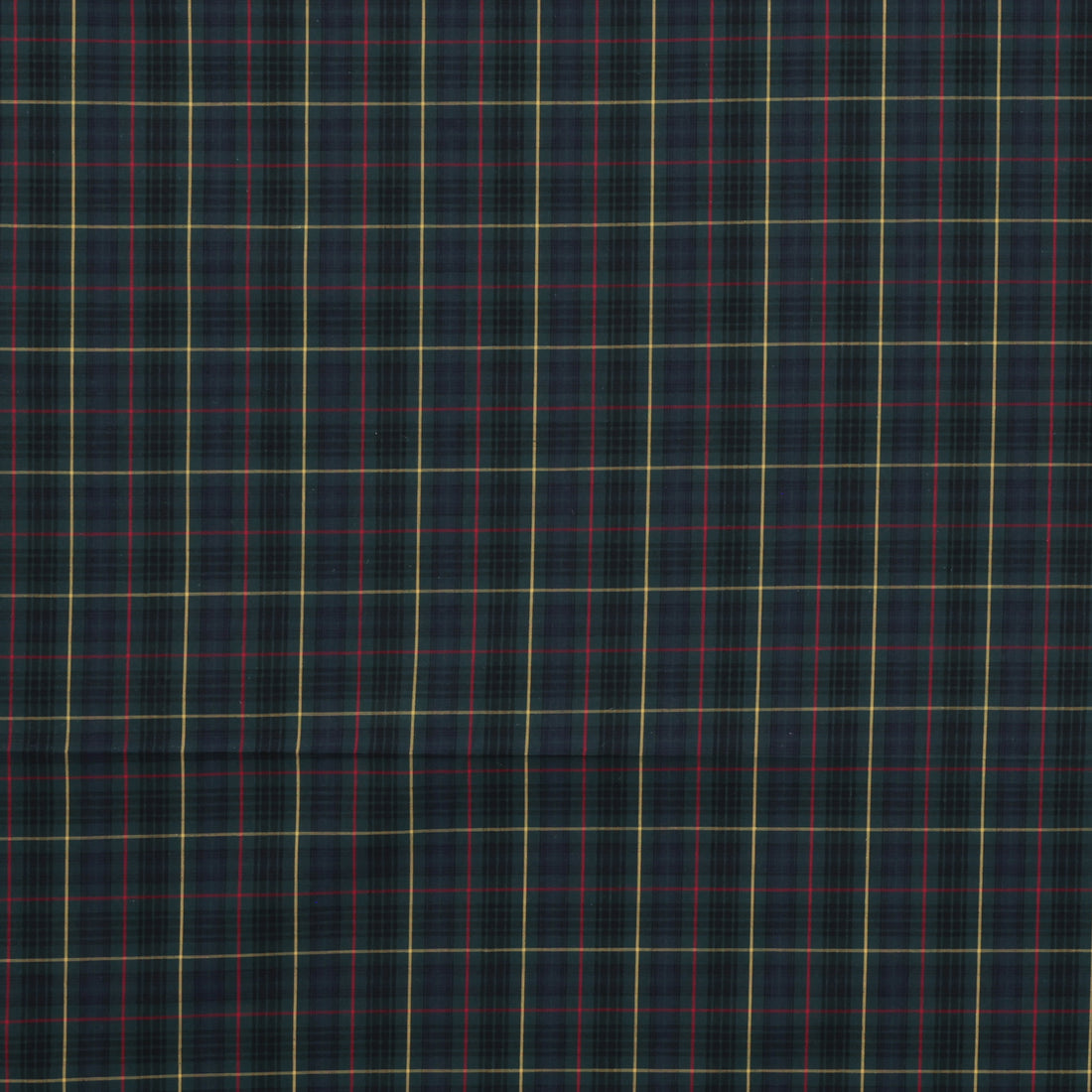 Cotton - Designer Plaid - Hunter Green Navy
