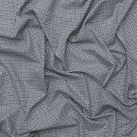 Cotton - Designer Plaid - White Black