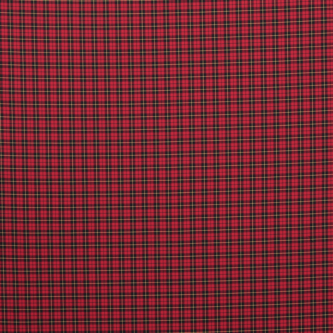 Cotton - Designer Plaid - Red Black