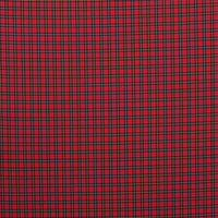 Cotton - Designer Plaid - Red Black