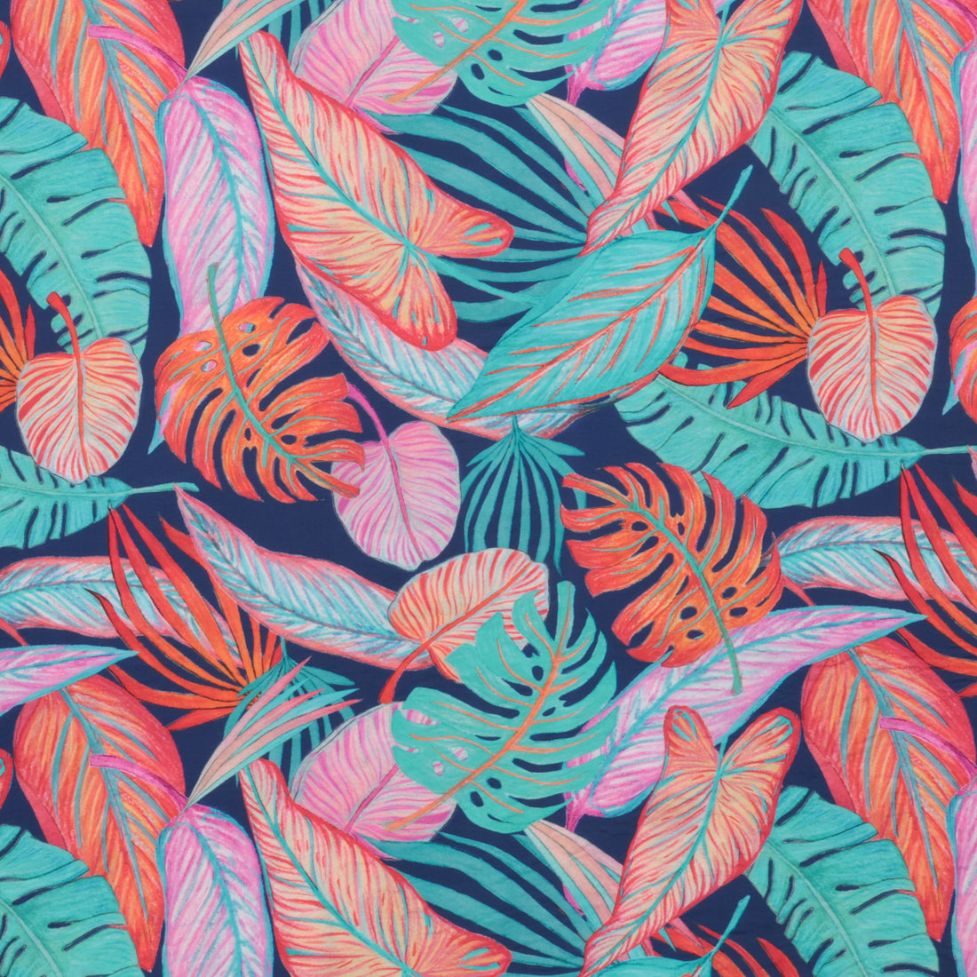 Katia - Rayon Blend - Voile Print - Tortoise Leaves