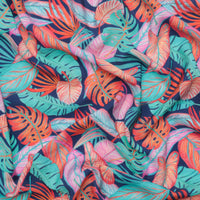 Katia - Rayon Blend - Voile Print - Tortoise Leaves
