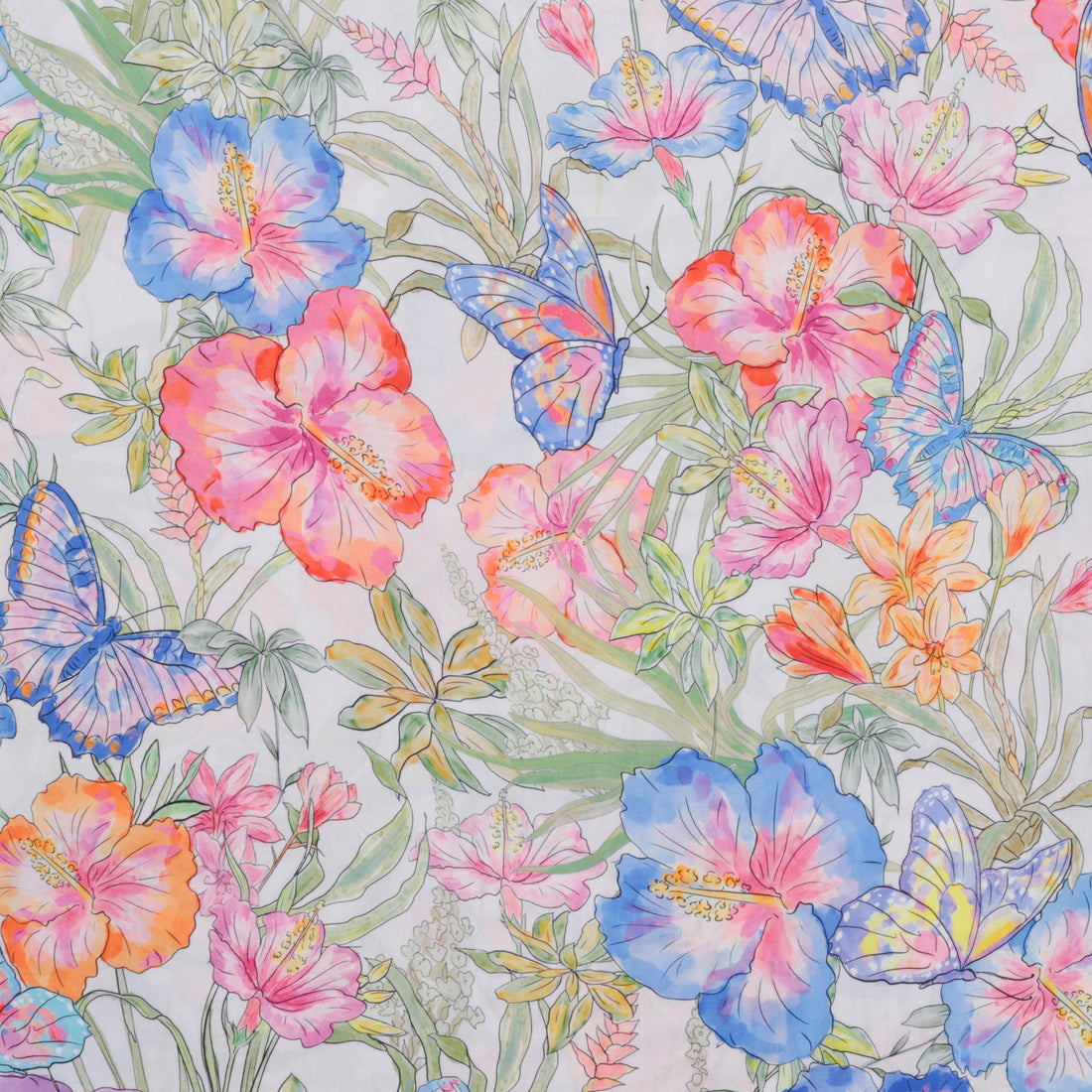 Katia - Rayon - Challis Print - Amazonia Butterfly