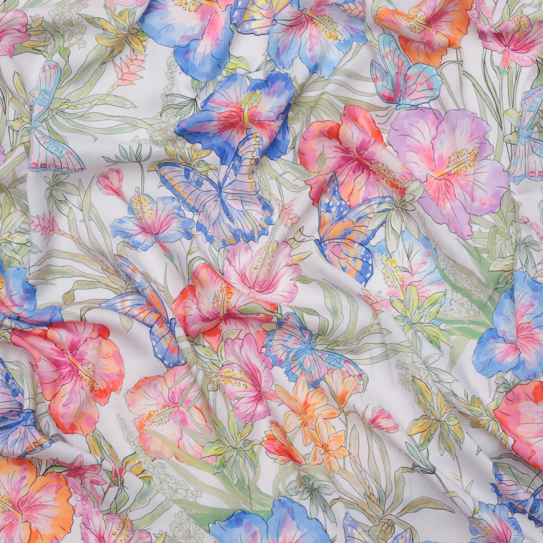 Katia - Rayon - Challis Print - Amazonia Butterfly