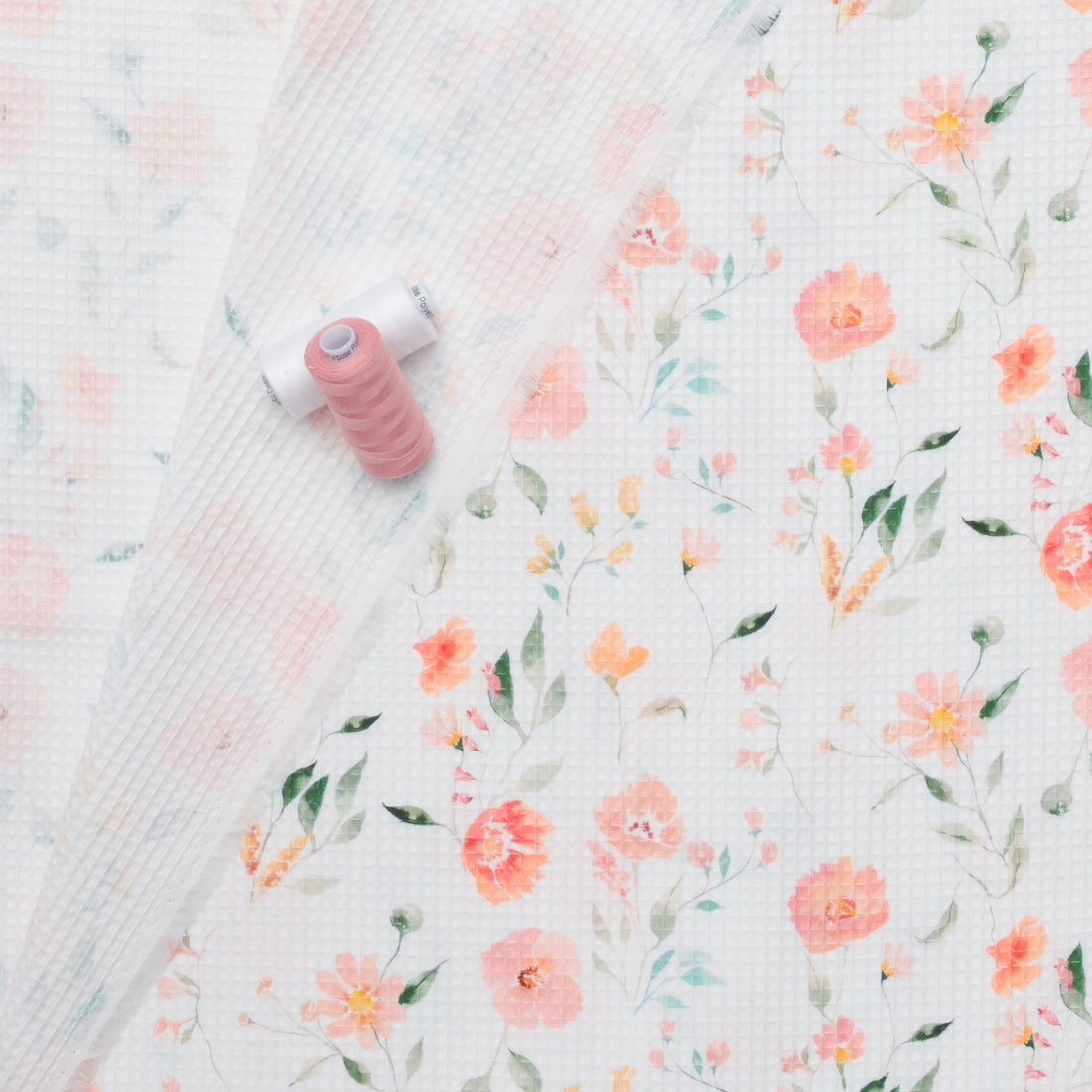 Katia - Cotton - Waffle Print - Flowers