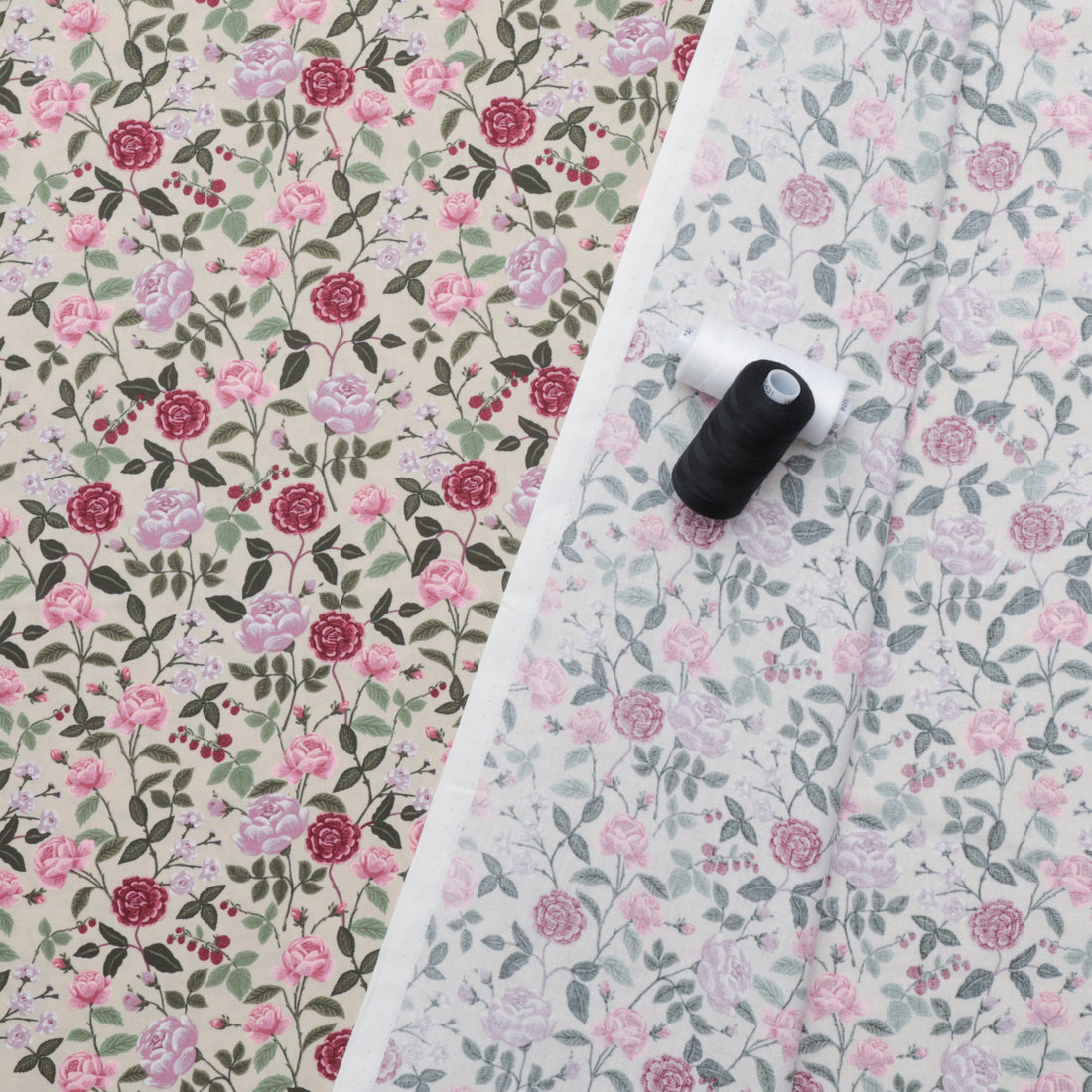 Rifle Paper Co. - Cotton - English Rose - Roses - Plum