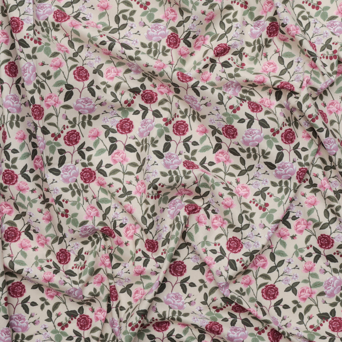 Rifle Paper Co. - Cotton - English Rose - Roses - Plum