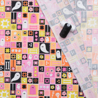 KP Creates - Cotton - Ghostly Garden - Sew Spooky - Pink