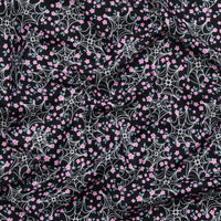 KP Creates - Cotton - Ghostly Garden - Web & Bloom - Black