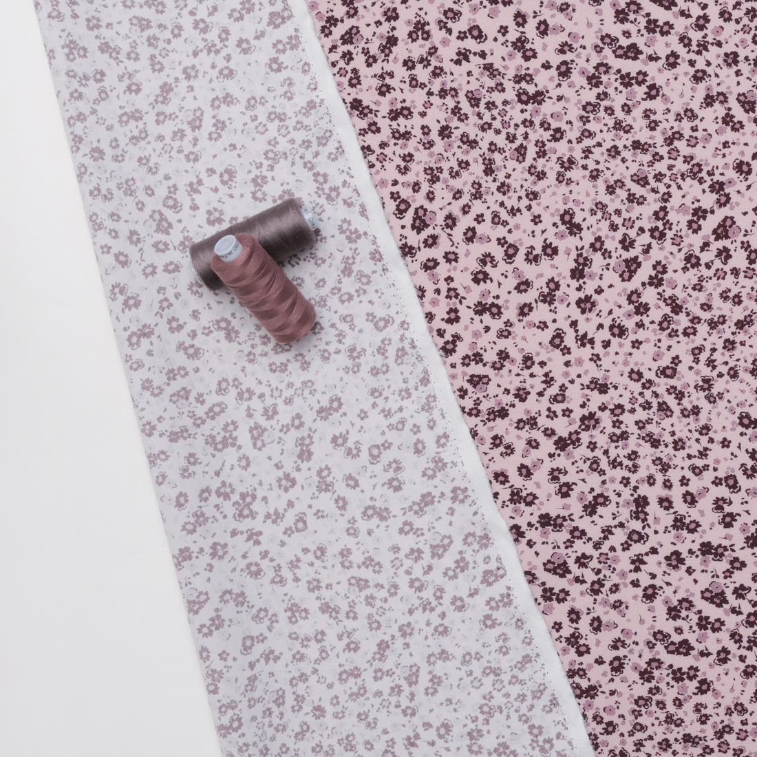 Organic Cotton - Nina Poplin Print - Plum