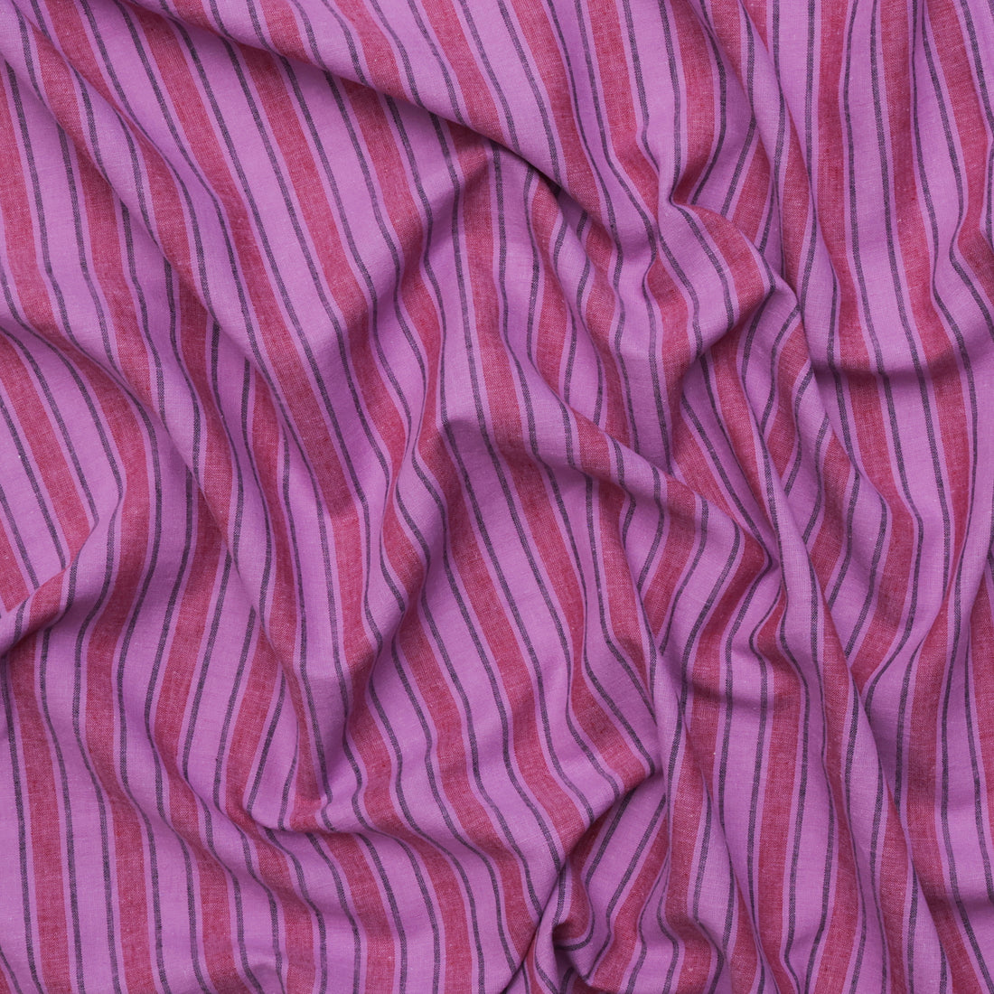 Cotton Blend - Eden Yarn Dye - Stripe - Hyacinth