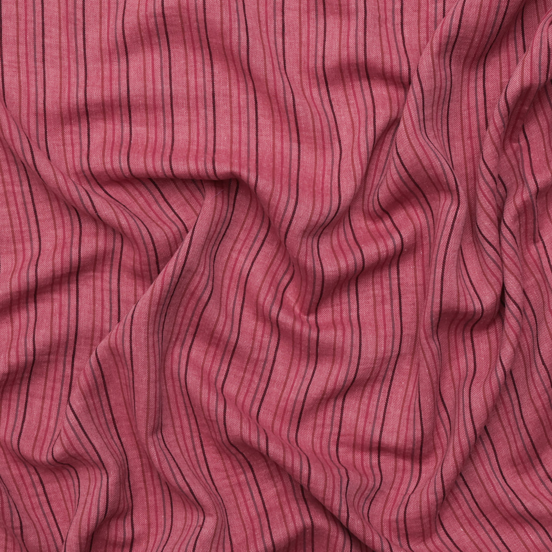Cotton Blend - Eden Yarn Dye - Stripe - Rhubarb