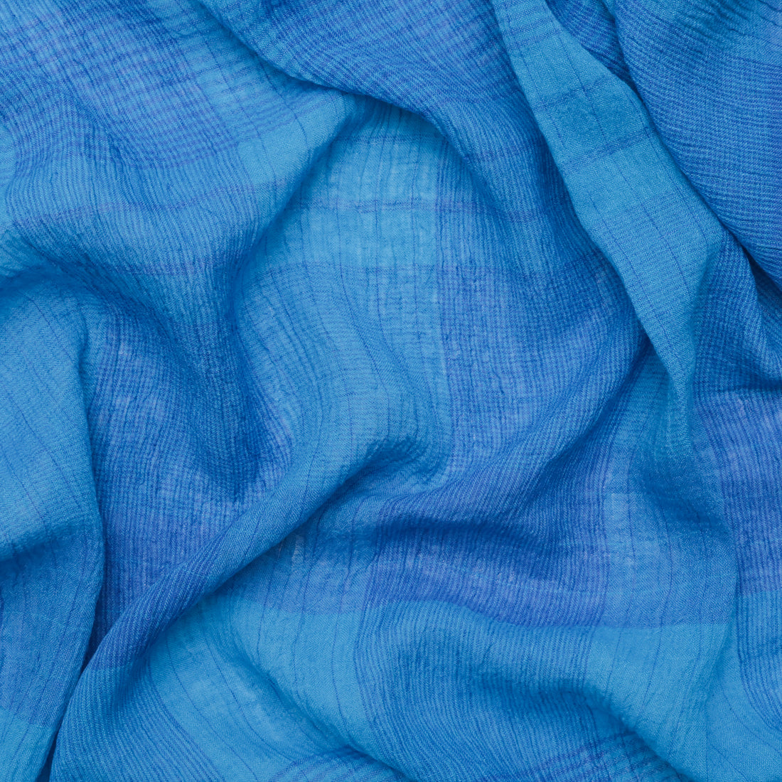 Linen - Magala - Yarn-Dyed Check - Ocean