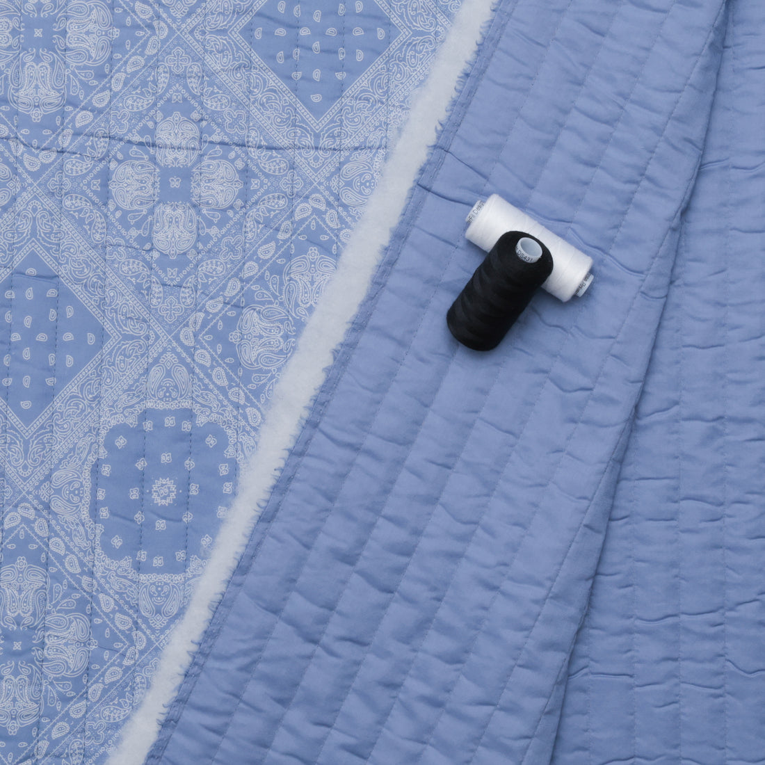 Katia - Cotton Blend - Quilted - Paisley Print - Jeans